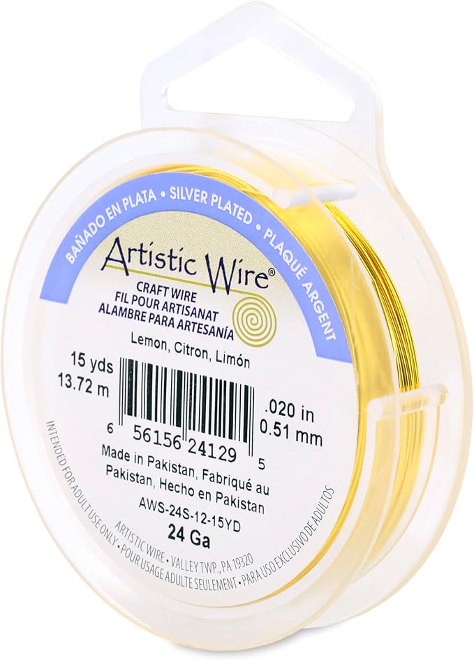 Artistic Wire, 22 Gauge Silver Plated Tarnish Resistant Colored Copper Craft by ArtisticWire
