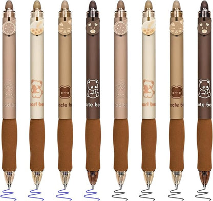 BAYTORY 8Pcs Cute Retractable Erasable Gel Pens, Smooth Writing Comfortable to by BAYTORY