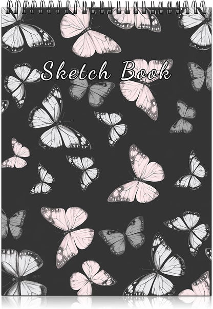 Deokke Sketchbook Top Spiral Bound Sketch Pad, 9 x 12 inch, 100GSM Thick Paper by Deokke