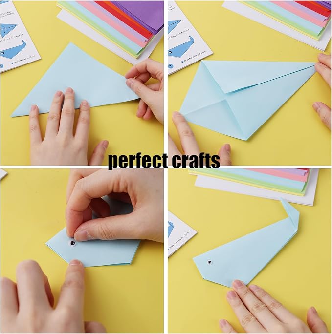 Koogel 250Sheets Origami Paper Craft Kits, Color Paper 6"x 6" - Image 4