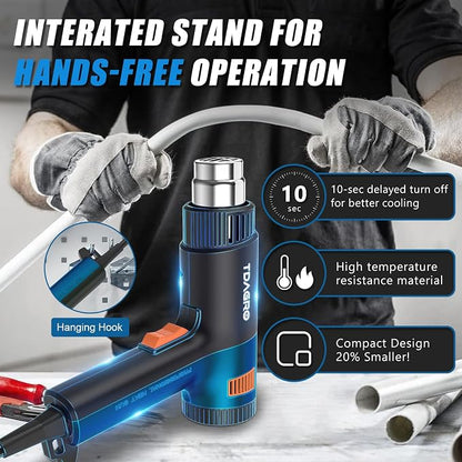 Heat Gun for crafting 1800W, 122℉~1202℉ Variable Temperature Control - Image 5
