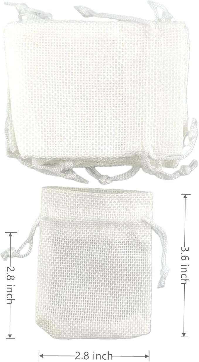 Palmhomee Pack of 25 Burlap Gift Bags - Image 2