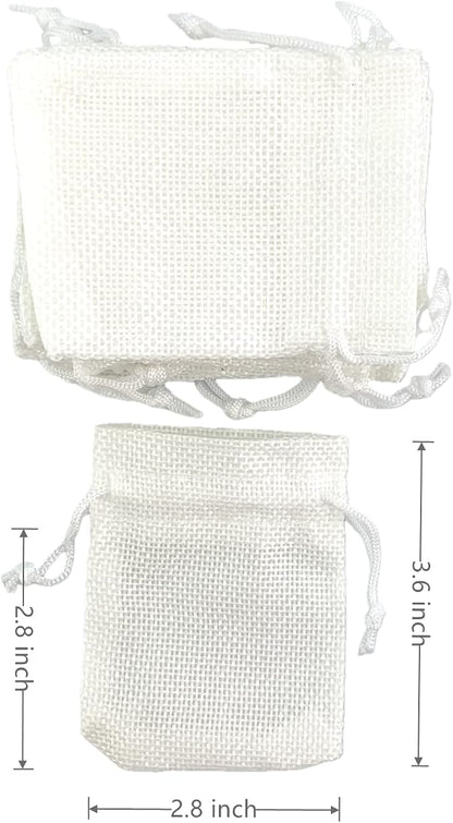 Palmhomee Pack of 25 Burlap Gift Bags - Image 2