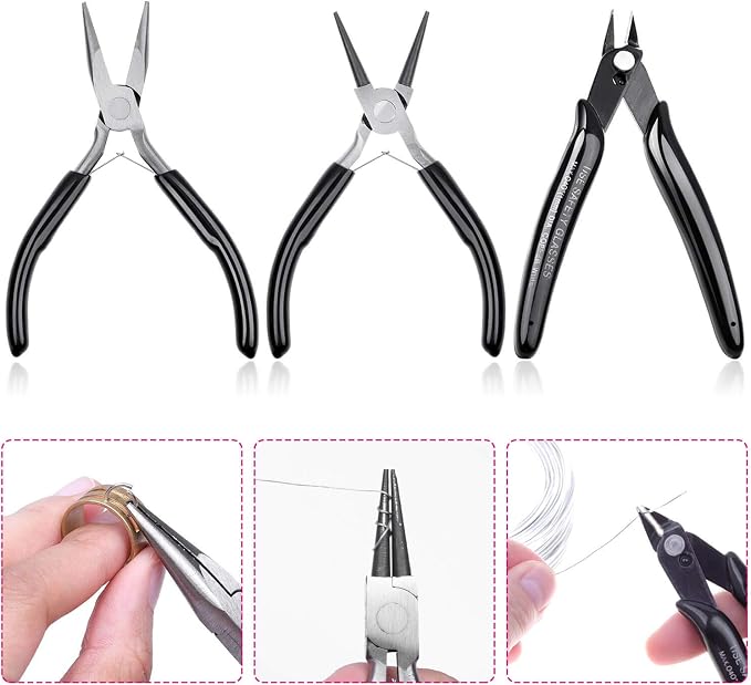 Jewelry Pliers, Cridoz Beading Pliers Set - Image 6