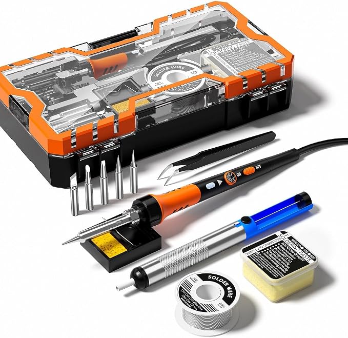 Soldering Iron Premium Kit, 60W Soldering Gun by Weldingthefuture
