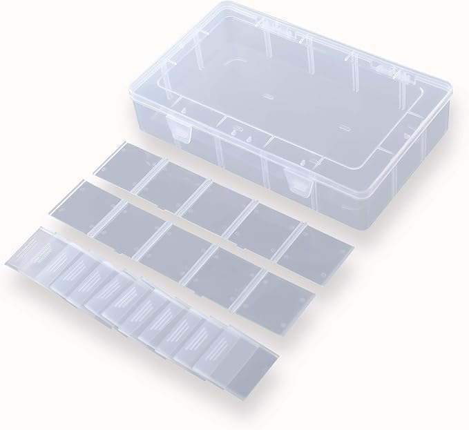 2 Pack Plastic Small Crafts Storage Boxes - Image 3