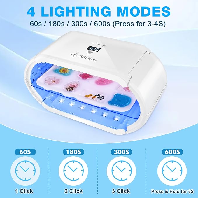 JDiction UV Light for Resin, Wireless UV Resin Lamp - Image 4