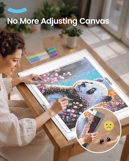 ARTDOT A1 Large LED Light Pad for Diamond Painting AC Powered Light Board Kit - Image 2