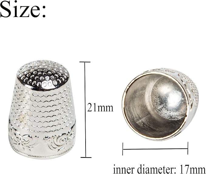 J.CARP 4Pcs Sewing Thimble, Finger Shield Fingertip Thimble Sewing Quilting - Image 4