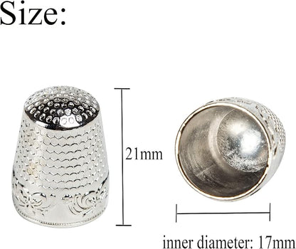 J.CARP 4Pcs Sewing Thimble, Finger Shield Fingertip Thimble Sewing Quilting - Image 4