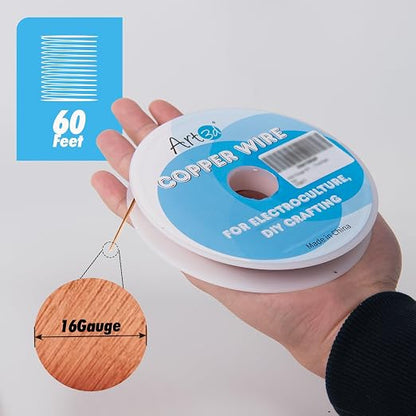 Art3d 16 Gauge 60 FT 99.9% Pure Soft Copper Wire - Image 4