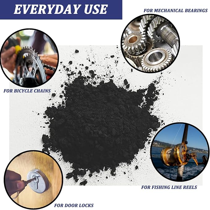 1.1 LBS Microfine Pure Graphite Powder, 3000 Grit Powdered Graphite, Dry - Image 4