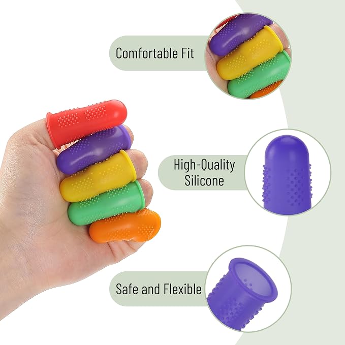 Mr. Pen Hot Glue Gun Silicone Finger Protectors, Pastel Colors Finger Tips and - Image 4
