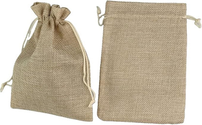 Palmhomee Pack of 25 Burlap Gift Bags - Image 2