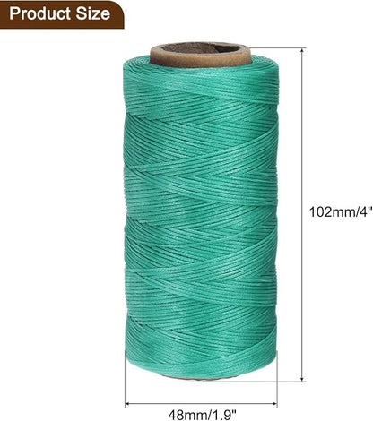 uxcell Leather Sewing Waxed Thread, 284 Yards / 260m 0.8mm 150D Flat Polyester - Image 6