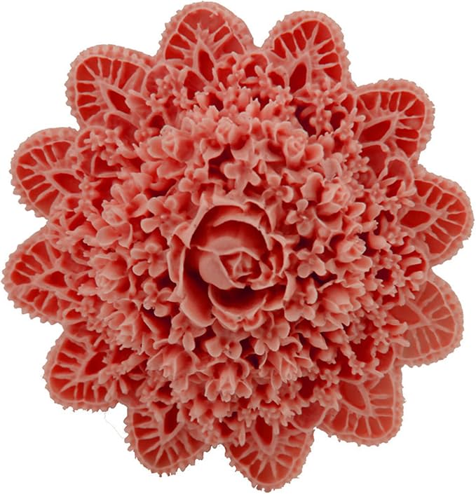 Lace Flower Silicone Mold for Candle, Cake Decorating, Ploymer Clay - Image 3