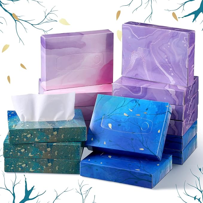 Yinder 24 Packs 960 Sheets Tissue Cube Car Facial Boxes Disposable Facial - Image 7