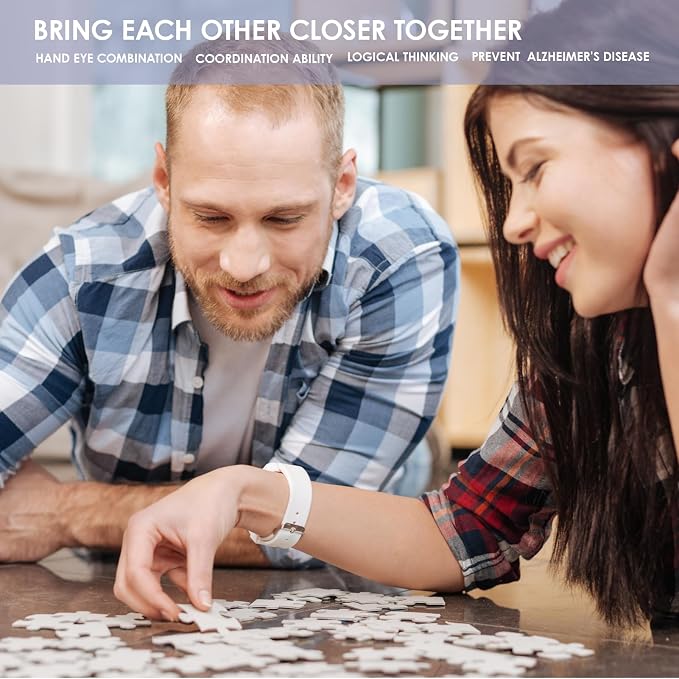 MOMIBOOK Puzzles for Adults 1000 Piece Jigsaw Puzzles of Wonderful! A Big Family - Image 9