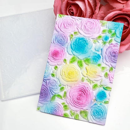 BAOFALI 3D Embossing Folder for Card Making, Floral Pattern Clear Plastic - Image 8