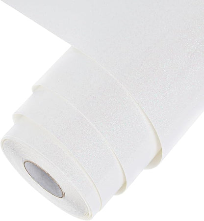 TORC Iridescent White HTV Heat Transfer Vinyl Roll 12 in x 20 ft Sparkly by TORC