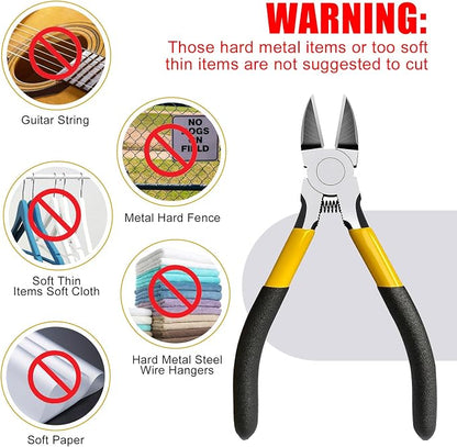 Lasnten Wire Cutters Precision Cutting Pliers Side Diagonal Cutters Small Wire - Image 7