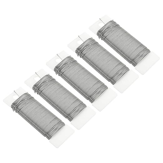 MECCANIXITY 190 Yards/575 Feet Metal Floral Wire 21 Gauge Silver Tone Flexible by MECCANIXITY