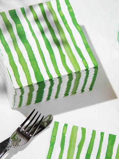 80 Pack Designer Cocktail Beverage Napkins, 3-Ply 5x5-inches Disposable - Image 2
