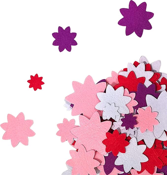 Flower Stickers, Felt Stickers for Kids, Felt Flowers for Crafts, Craft - Image 2