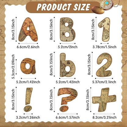 221 Pcs Bulletin Board Letters Round Alphabet Number Punctuation Symbol Combo - Image 3
