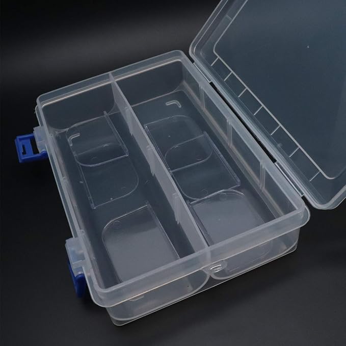 Xiaoyztan Clear Plastic Organizer, 8 Grids - Image 4