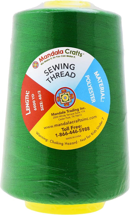 Mandala Crafts 4 Pack of Serger Threads Cones Spools - Image 3
