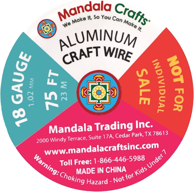 Mandala Crafts 18 Gauge Anodized Aluminum Craft Wire - Image 3
