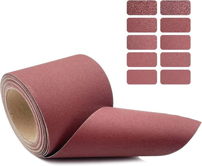 240 Grit Emery Cloth Roll, 4.5 Inch Wide 32.8 Ft Long Abrasive Sandpaper Rolls by YGFRSTO