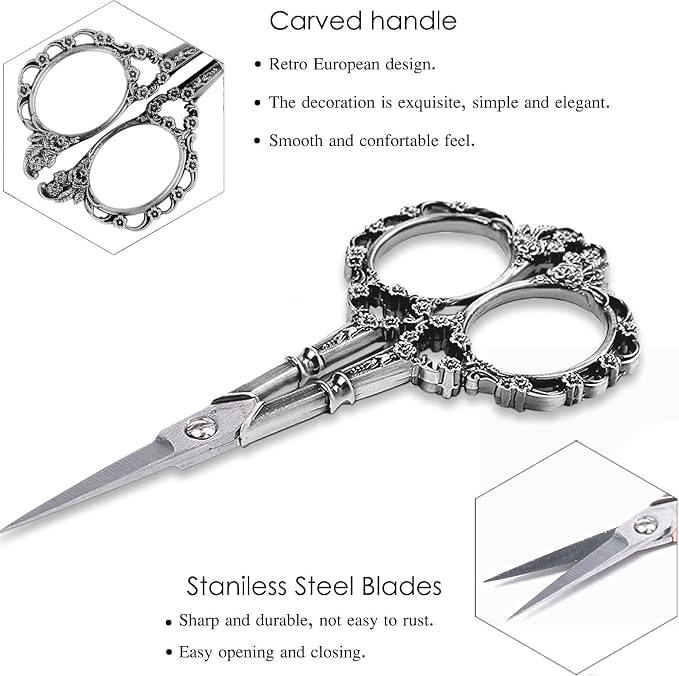BIHRTC 4.5inch Sewing Embroidery Scissors Craft Scissor - Image 3