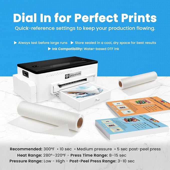 DTF Transfer Film Roll 23.6in x 328ft – Instant Hot & Cold Peel – Double Matte - Image 7