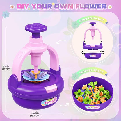 Plunack Flower Bouquets Toys for Kids Age 4-8, Flower Press Kit DIY Flowers - Image 3