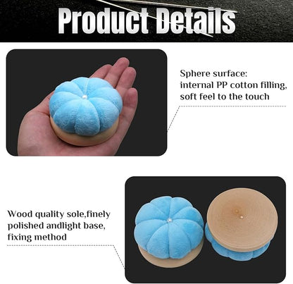 Uxney Pin Cushion, Wooden Sewing Pin Cushion Pincushion Needle Cushion - Image 4