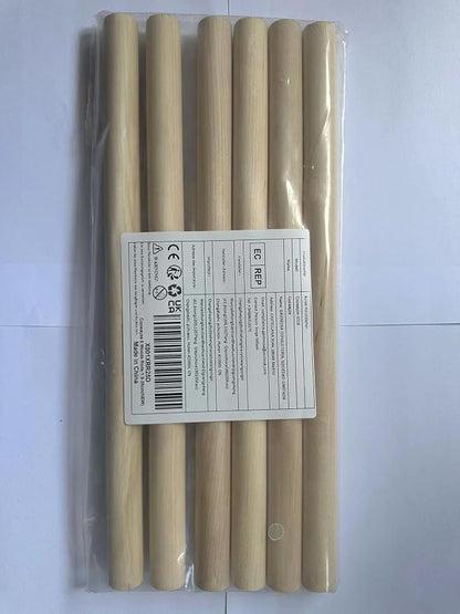 Wooden Dowel Rods Wood Dowels for Crafts, Unfinished Hardwood Sticks for Arts - Image 8