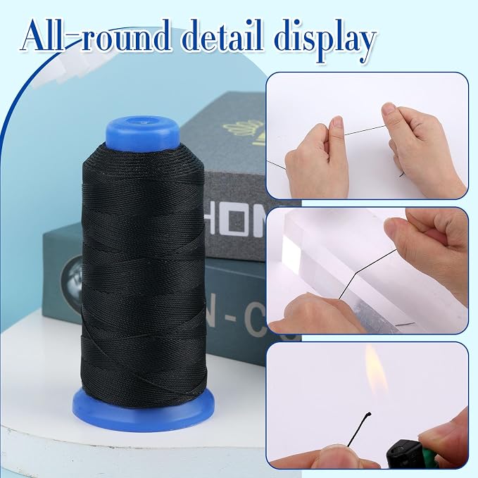 0.55mm Beading Threads, 490 Yards Round Waxed Threads Bracelet Beading Cords - Image 3