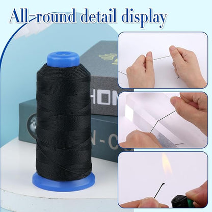 0.55mm Beading Threads, 490 Yards Round Waxed Threads Bracelet Beading Cords - Image 3