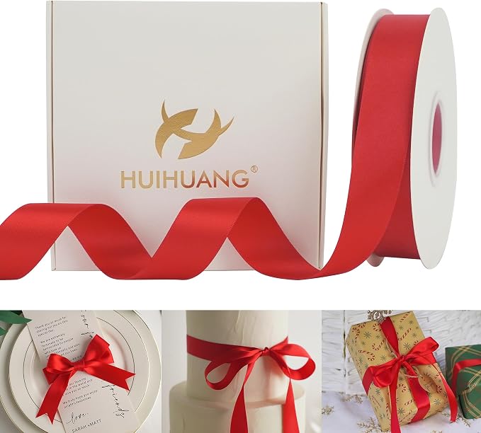 HUIHUANG Red Satin Ribbon by HUIHUANG