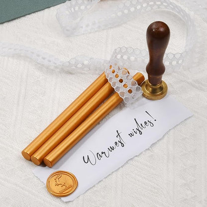 Amber Gold Wax Seal Sticks for Standard Size Hot Melting Glue Gun - Image 7