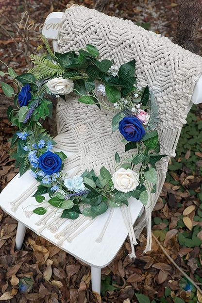 Floroom Artificial Flowers 25pcs Real Looking Royal Blue Foam Fake Roses - Image 6