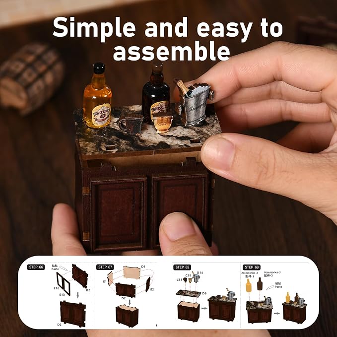 Book Nook Kit - DIY Miniature Dolls House Kit - Image 7