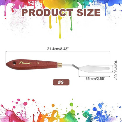 MECCANIXITY Pack of 1 Palette Knife No.9, 8.4" Long Palette Knives - Image 2