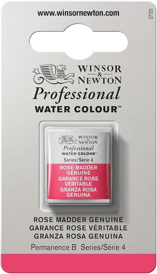 Winsor & Newton Professional Water Colour Paint, Half Pan, Rose Madder by WinsorNewton