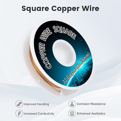 22 Gauge Copper Wire Square - Image 3