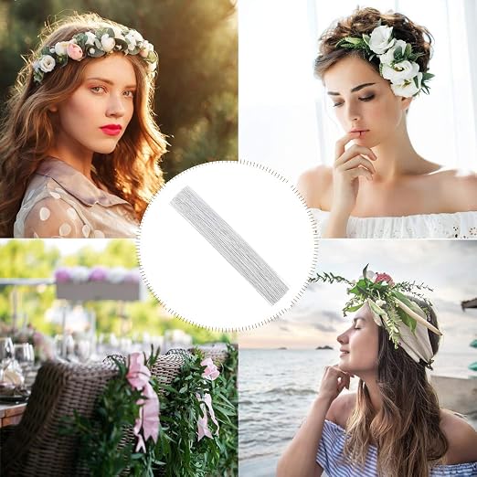 CCINEE 22 Gauge White Floral Wire Stem - Image 6