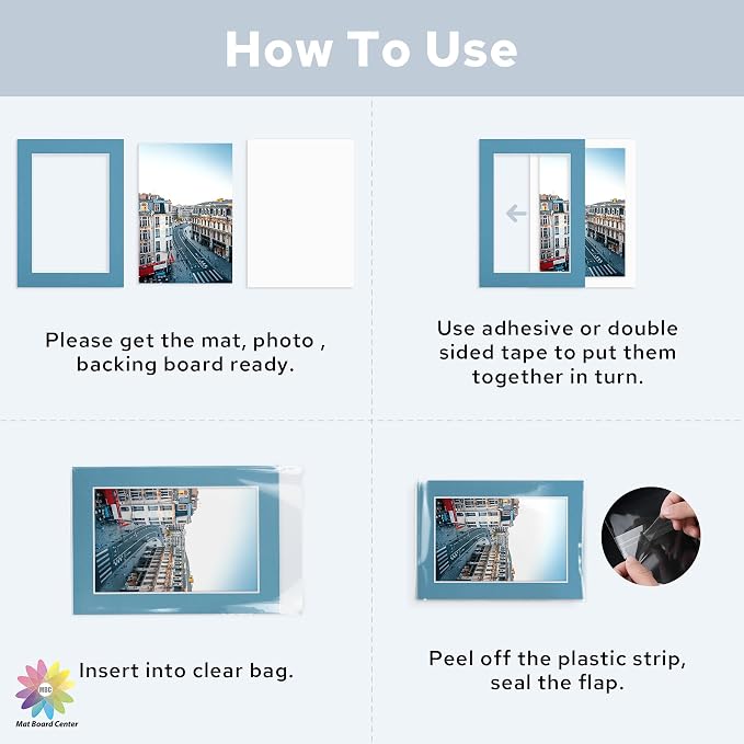 Mat Board Center, 5x7 for 4x6 Mix Color Mat Kit - Image 6