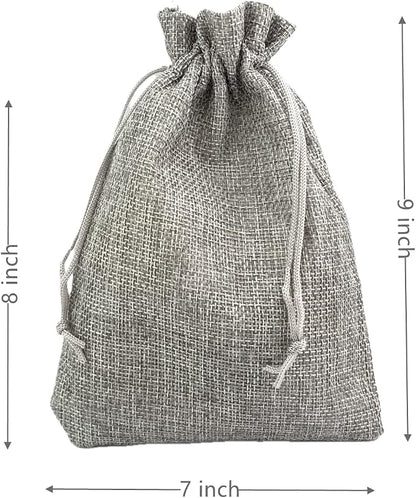 Palmhomee Pack of 25 Burlap Gift Bags - Image 2